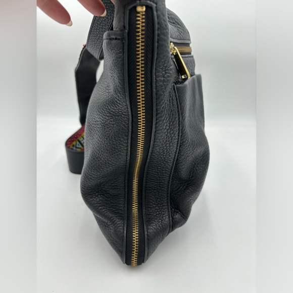 FOSSIL Pebbled Leather Expandable Covertible Crossbody Shoulder Bag - Picture 6 of 16